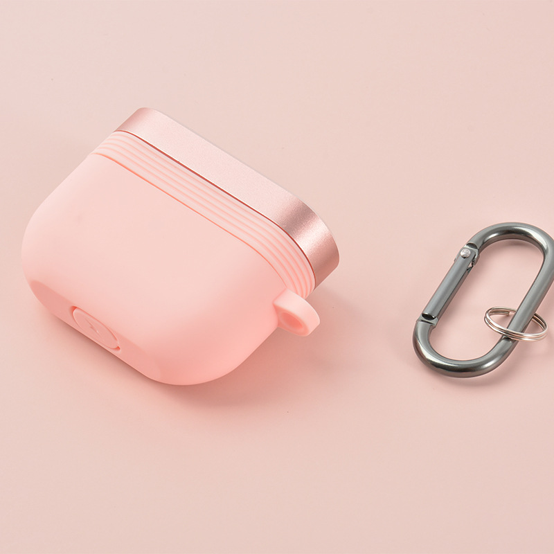 Suitable for Apple Headset Silicone Cover aripods pro Airpods 3 Generation Metal Textured 2-in -1 Process