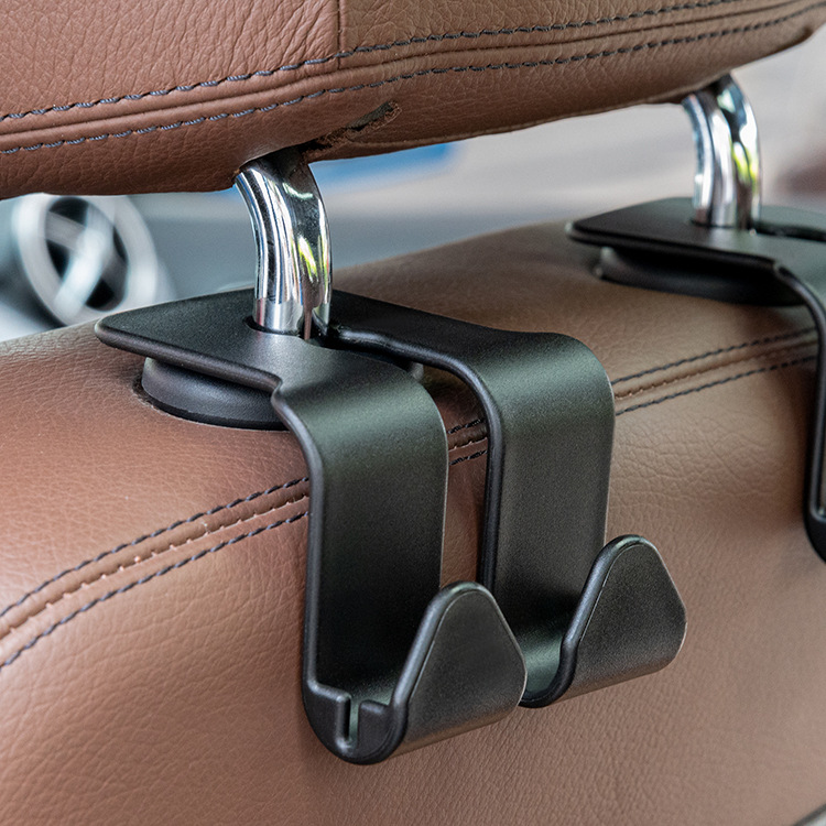 Car multi-function mobile phone bracket hook car creative rear headrest hook car lock type mobile phone bracket