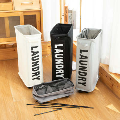 Dirty Clothes Basket Yoga Mat Dirty Clothes Storage Basket Fabric Folding Dirty Clothes Basket Household Tidery Box with Wheels Laundry Basket