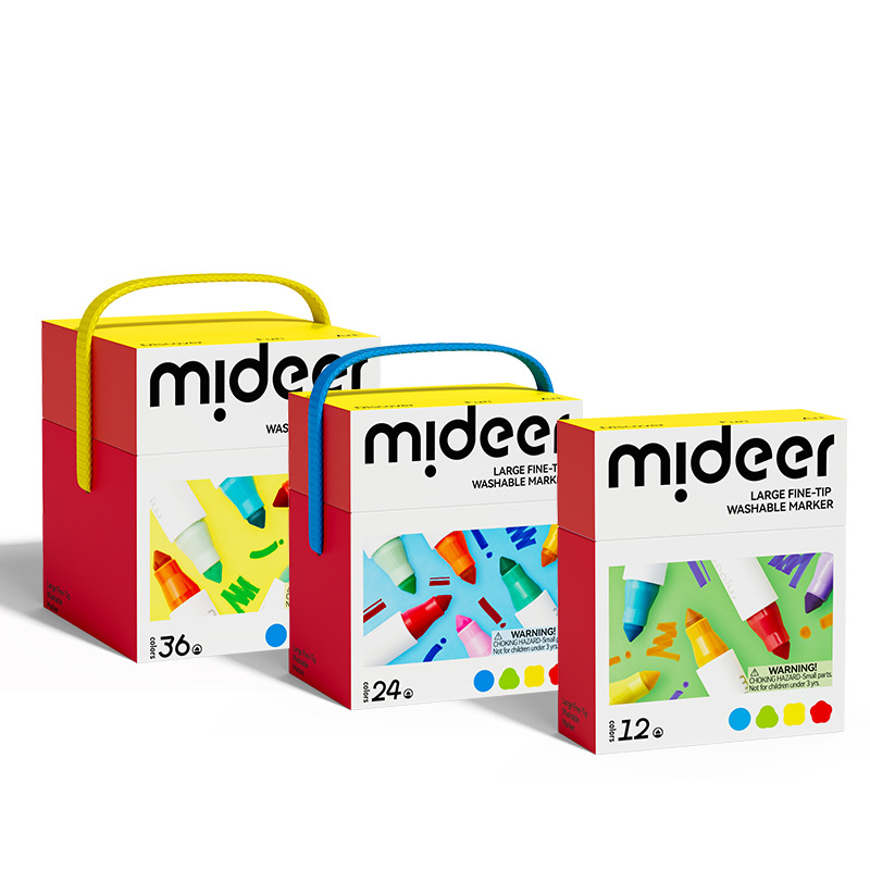 Mideer Milu Watercolor Pen Children's Washable Kindergarten Special Brush suit Baby Painting Graffiti Tools