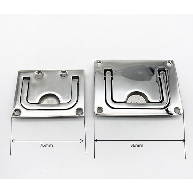 316 stainless steel square floor buckle marine deck cover buckle square handle cabin compartment cover handle yacht hardware