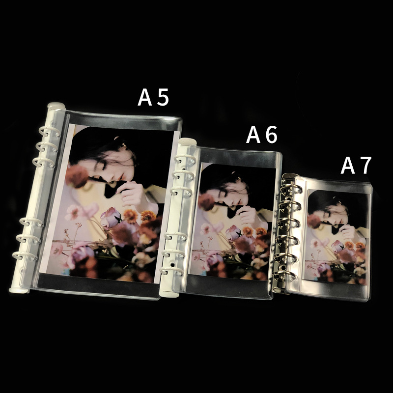 a5a6a7 loose-leaf storage bag notebook refill 6-hole loose-leaf book transparent accessories Journal Storage book in stock