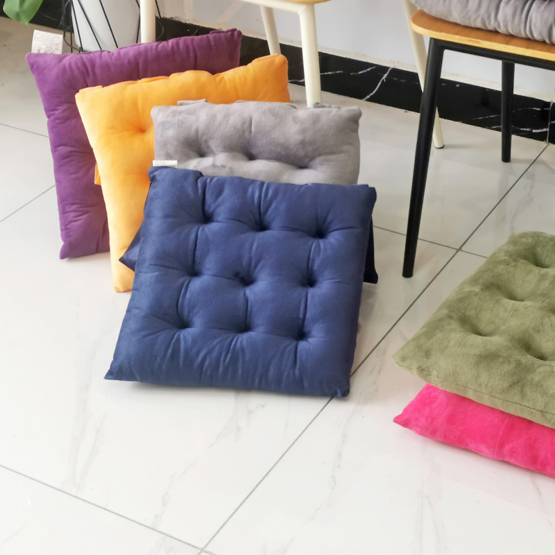 Processing custom solid color Crystal velvet cushion warm soft cushion chair cushion office chair cushion a generation of hair