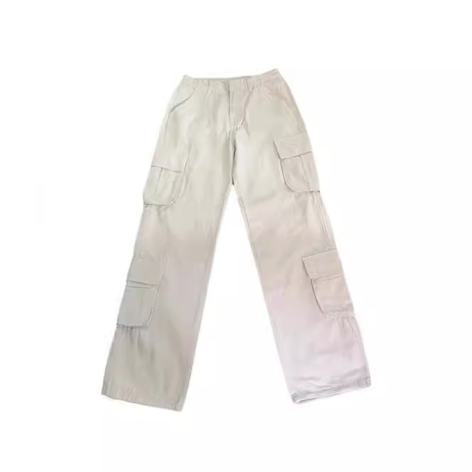 Europe and the United States new foreign trade cross-border women's street hip-hop style low waist multi-pocket multi-pocket overalls casual pants long