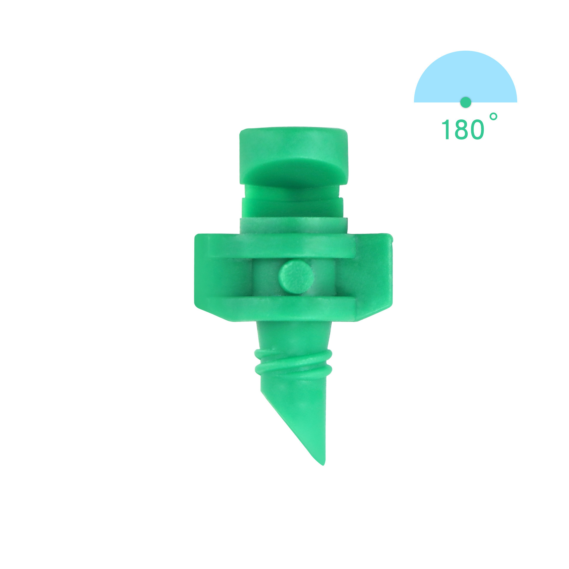 Refraction atomization simple micro-nozzle blue 90 green 180 Red 360 degree PE pipe irrigation greenhouse fruit tree watering