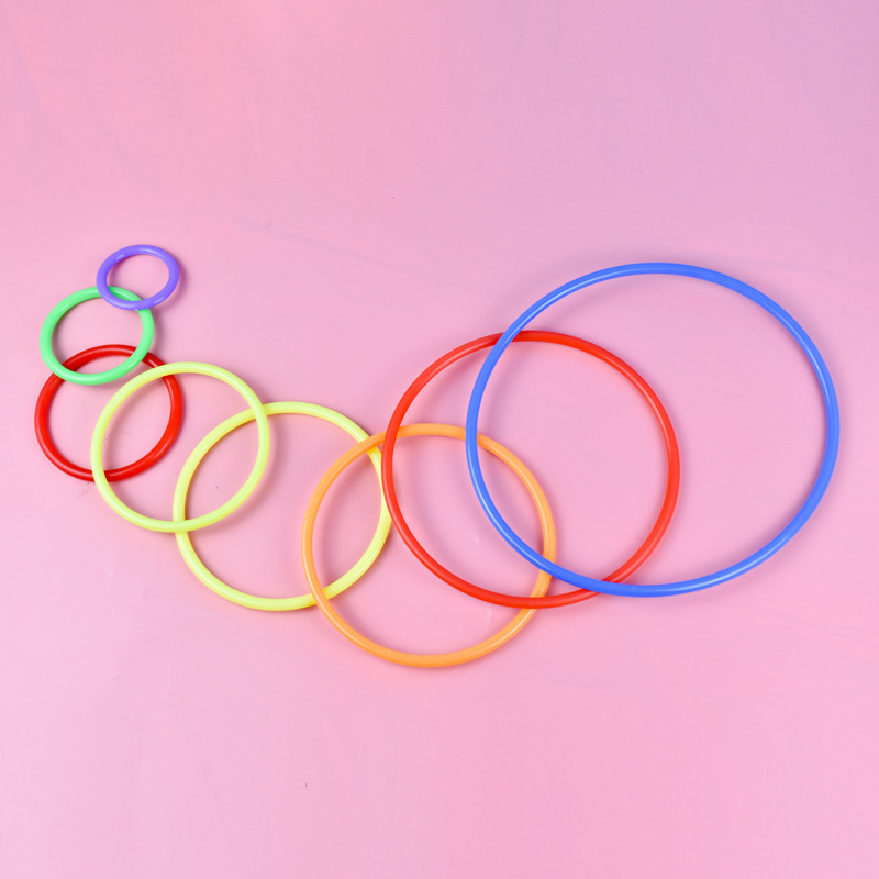 Factory direct night market stall throwing ring activity game plastic ring bold solid ring ring
