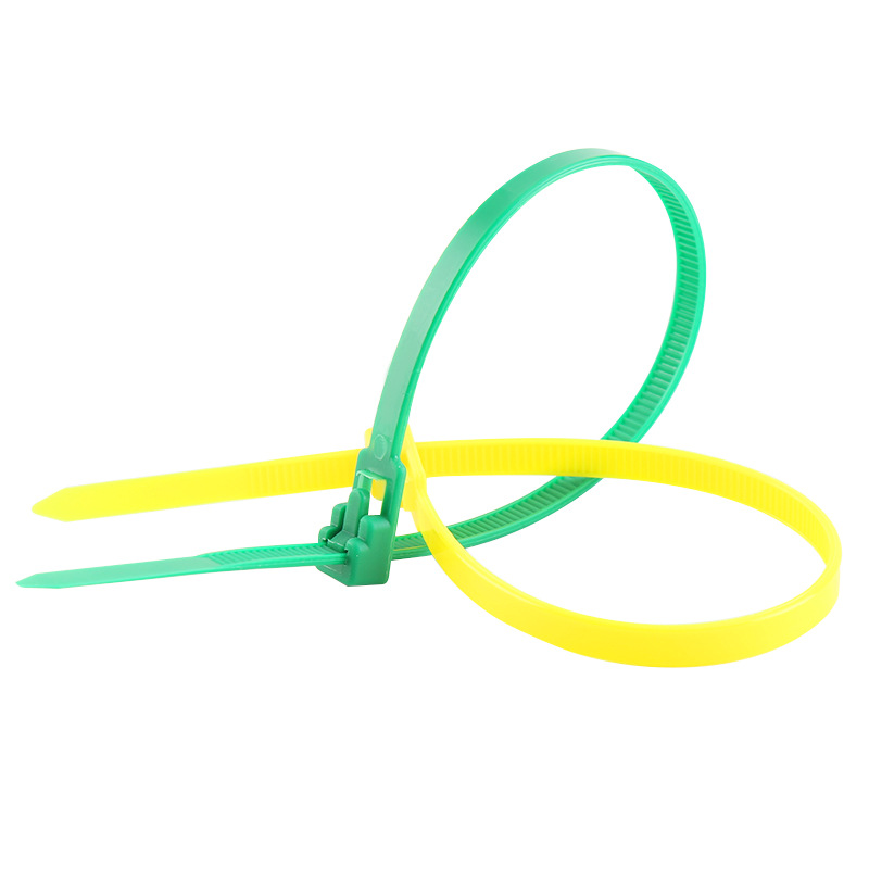 Colorful buckle cable tie Loosable binding nylon cable tie detachable buckle strong cable tie nylon cable tie