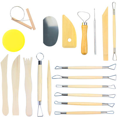 Cross-border for diy clay sculpture carving tools 5 6 7 8 set clay ceramic double-headed embryo