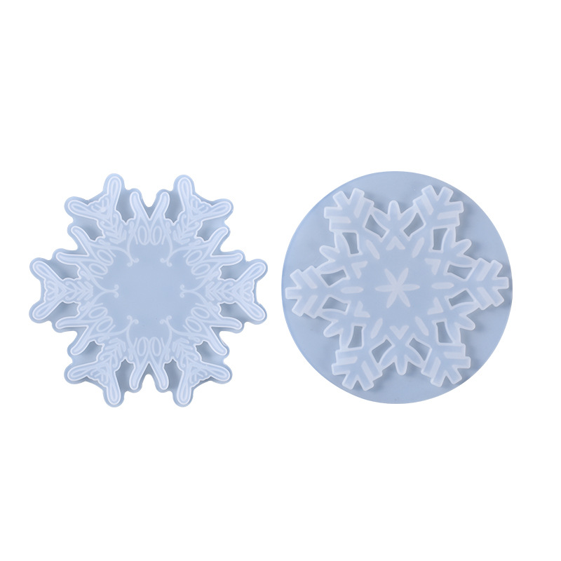 Yu Meiren diy Crystal Drop Glue Mold Snowflake Hanging Decoration Coaster Multi-purpose Silicone Mold Amazon Hot Push