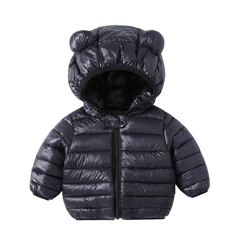Children's Down Cotton-padded Jacket Lightweight Boys and Girls Autumn and Winter Warm Jacket Classic 0-3-5 Years Old Baby Clothes