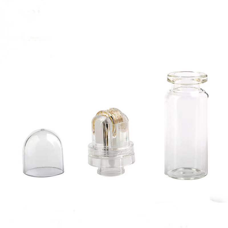 Factory supply gold roller glass bottle beauty automatic introduction instrument beauty roller glass bottle cap Accessories Wholesale