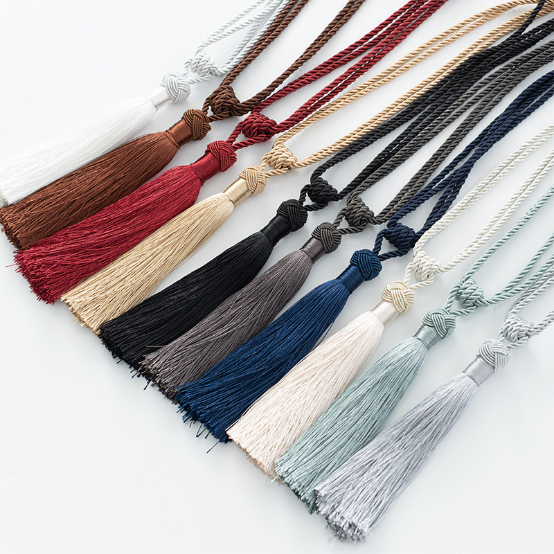 Yi curtain window decoration new simple tassel curtain strap spot wholesale curtain strap curtain hanging ball cross-border