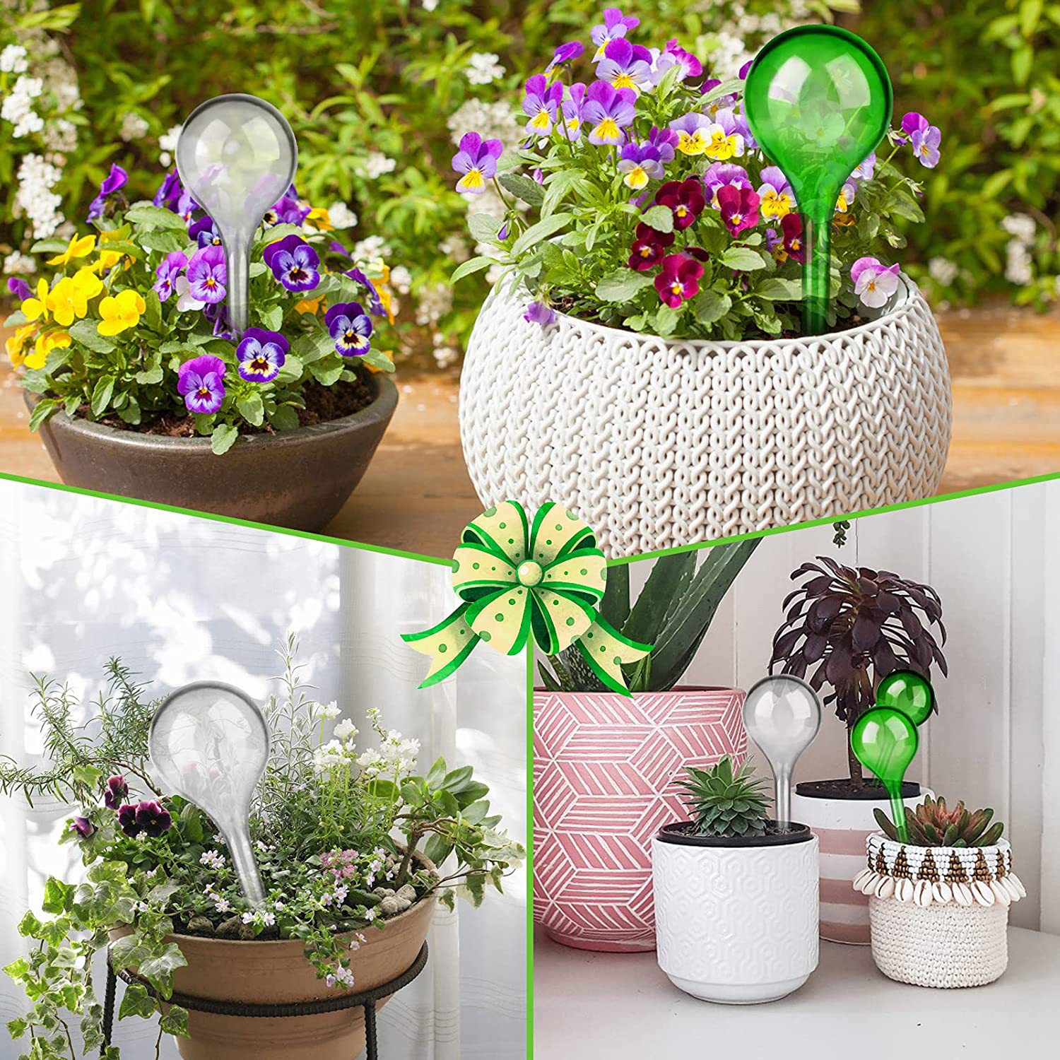 Round Automatic Flower Watering Tool Ball Bulb-shaped Gardening Gadget Travel Travel Plant Watering