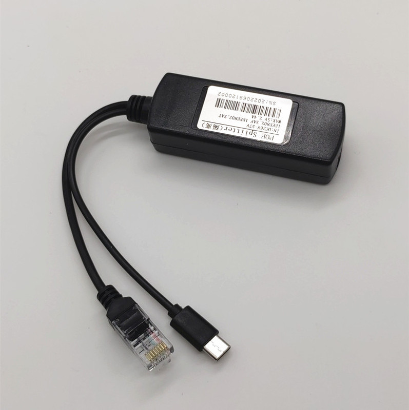 百兆国標48V回転5V2.4a隔離型POE分離器TypeCインターフェースPOE分離器|undefined