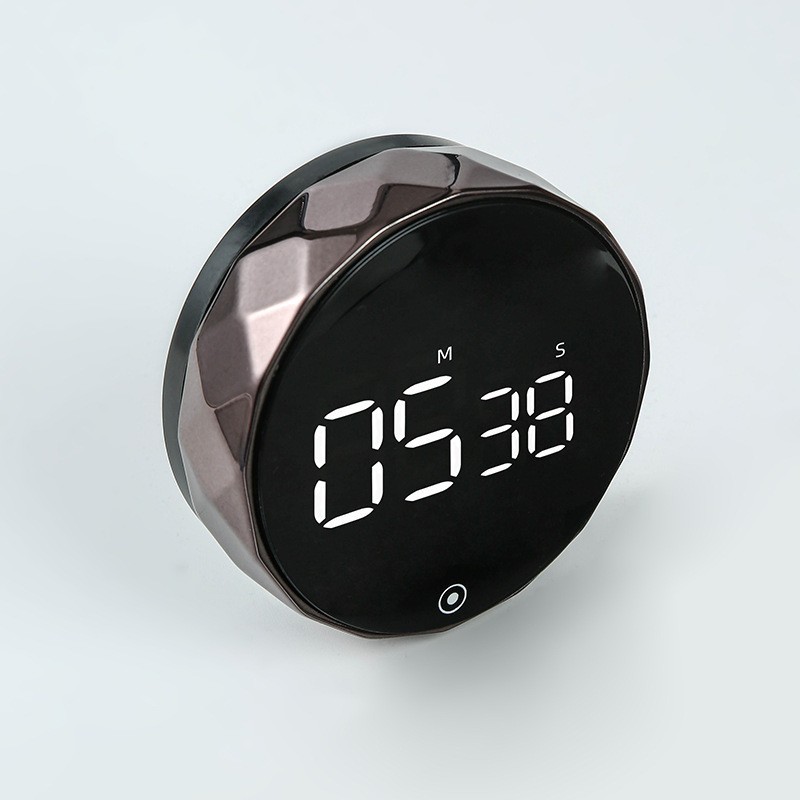 Rotating timer large screen circular magnetic electronic timing reminder learning kitchen baking countdown timer cross-border