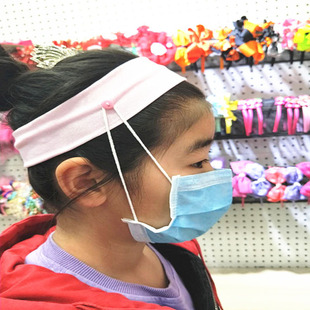 Cross-border Hot Yoga Hair Band Stitch Button Headband Button Wear Mask Sports Leisure Wear