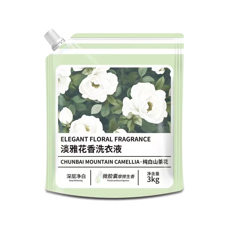 [Pure White Camellia] 6kg Full Effect Upgrade Fragrance Laundry Liquid Deep Cleansing, Fragrance Retention, Color Protection and Softness