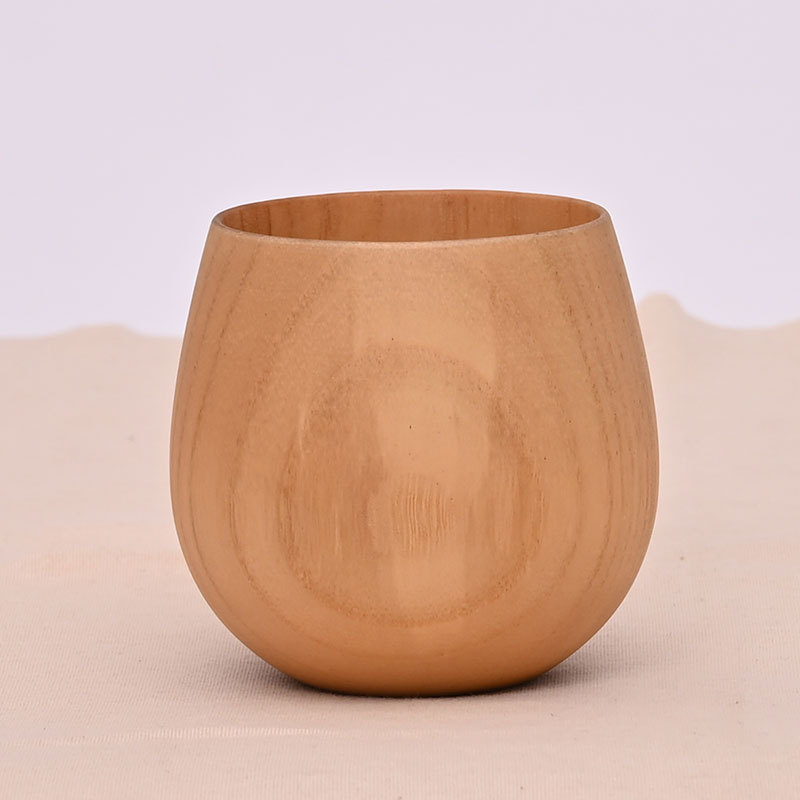 Origin and supply of one-piece forming creative big belly Cup Chinese-style thermal insulation wooden cup universal wooden water cup can be made logo