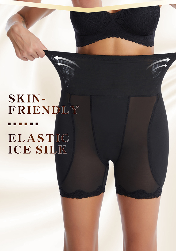 Figurformende Hose mit hoher Taille für Damen, postpartale Bauchformungshose, Arsch-Schwammpolster, volle Hüfte, Hüftlifting-Hose_voghion.com