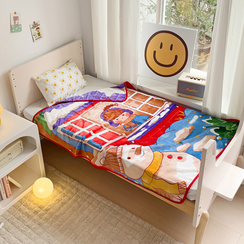 Cross-border explosions cartoon children's small blanket coral fleece blanket flannel blanket infant air conditioning blanket wholesale