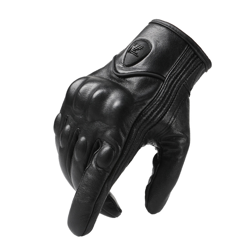 Motorcycle Motorcycle Leather Cross-border Riding Warm Gloves Touch Screen Men's and Women's Outdoor Men's Retro Harley Four Seasons