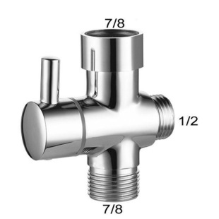 7/8 toilet angle valve water separator spray gun shower valve 1/2 three-way 3/8 one-in and two-out water separator valve