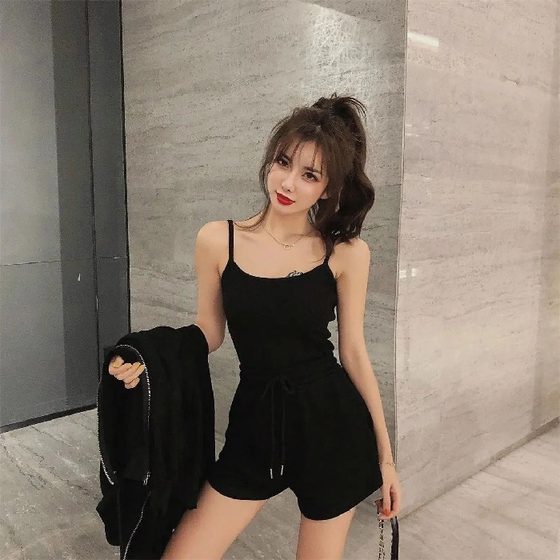 Sports Casual Suit New Women's Fashionable Vest Shorts Stylish Fashion Internet Popular Three-Piece Suit for Women