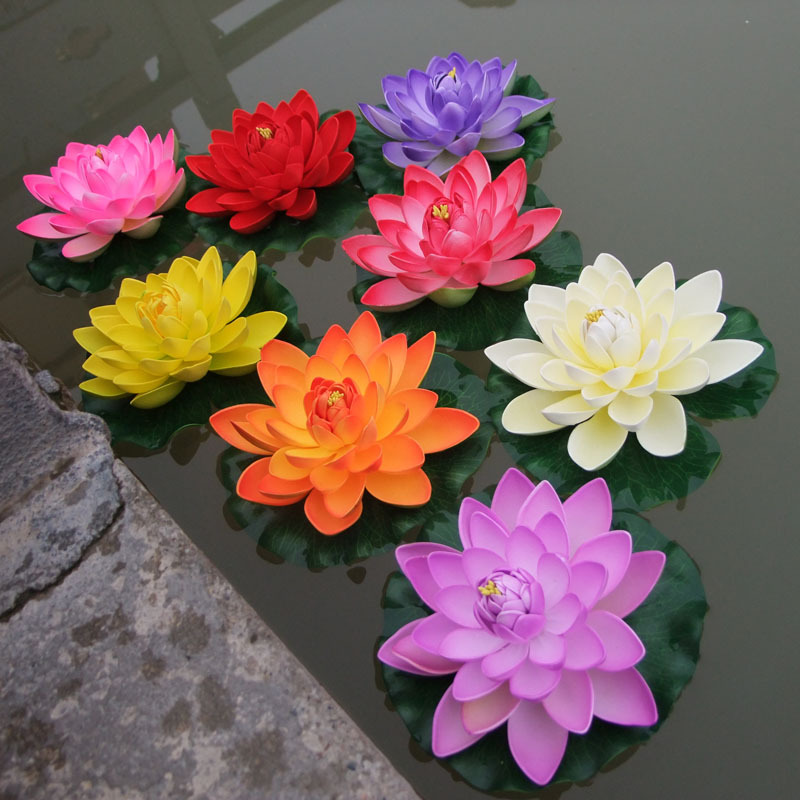 Simulation EVA Lotus Lotus Lotus Leaf family simulation lotus decoration fish tank decoration eternal flower factory wholesale