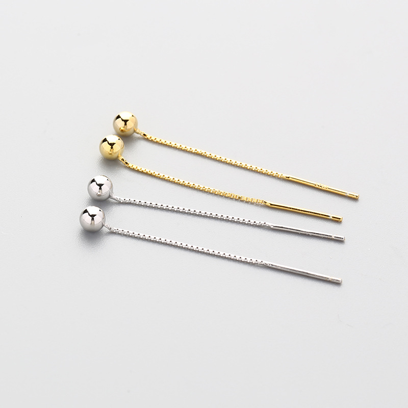 S925 Silver Round Beads Earrings for Women Earrings Cute Doudou Balls for Ears Light Luxury Fashion High-end Versatile Earrings