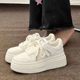 Internet Celebrity White Shoes Women's Shoes ins All-match Platform Platform Casual Students Wind-increasing High Shoes Spring New Arrival on Campus