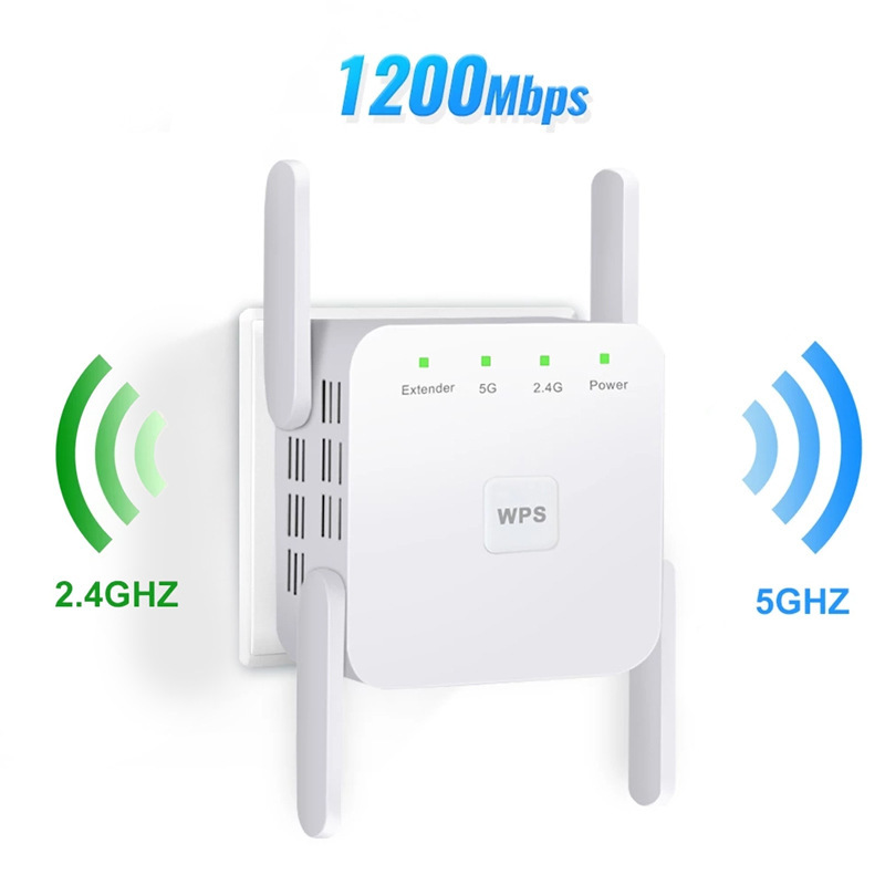 千兆wifi中繼器AC雙頻智能大功率放大器無線網絡信號擴展器增強器