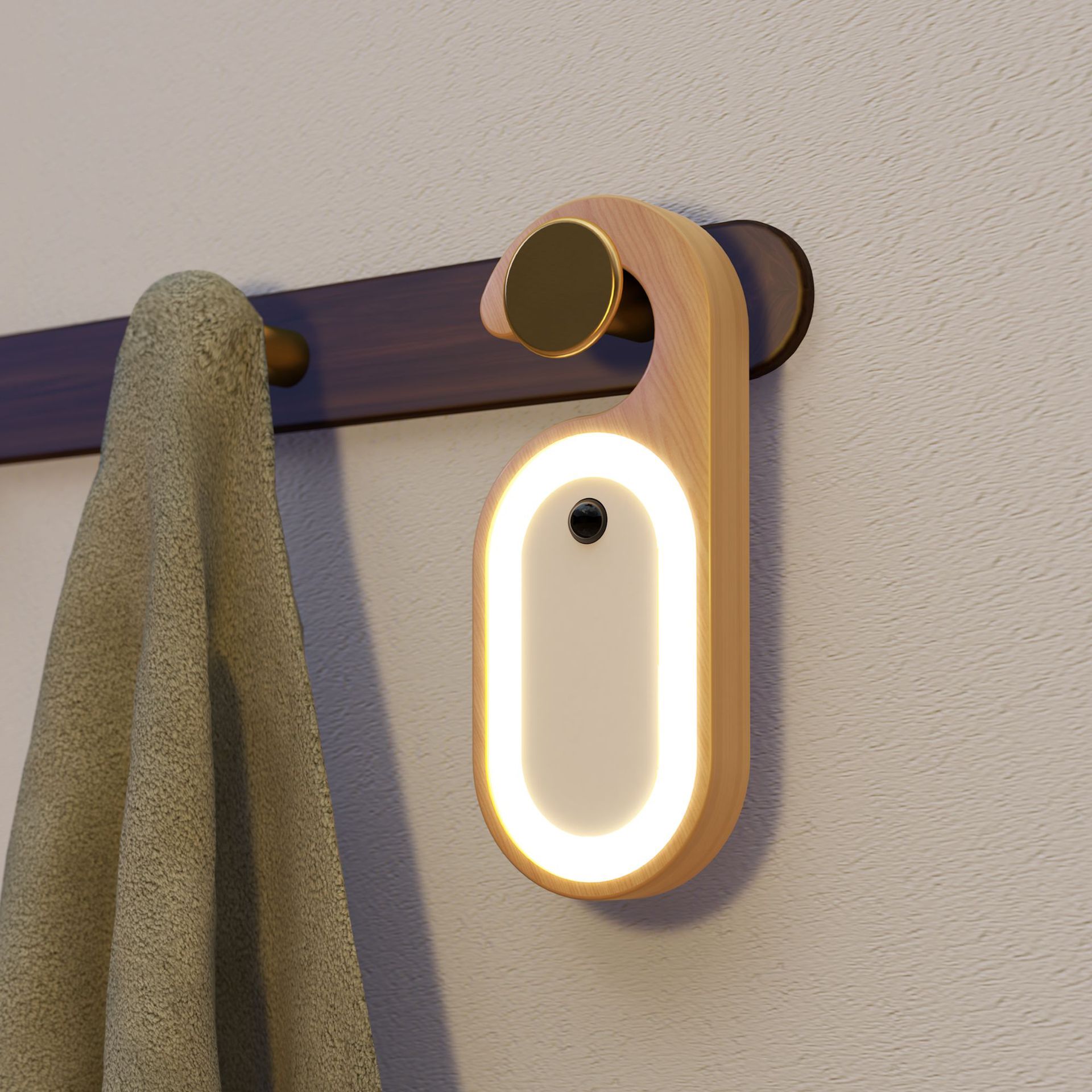 2023 Great message induction lamp factory direct cross-border new creative solid wood intelligent induction night light gift