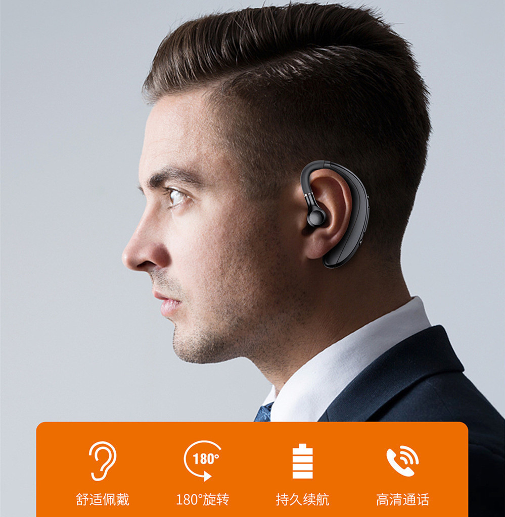 S11 cross-border wireless Bluetooth headset in-ear hanging Business sport monaural standby TWS stereo headset S109