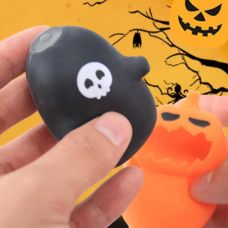 Factory in stock Halloween pinch music changing toy decompression vent cute ghost decompression toy wholesale