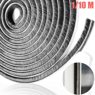 Door and window card self-adhesive wool strip sealed wool strip windproof thermal adhesive strip aluminum alloy card window wool strip