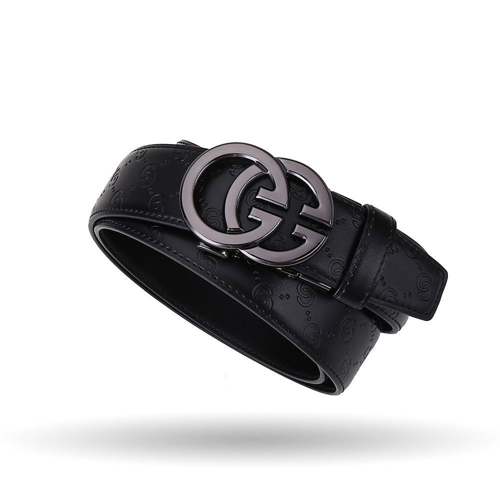 A generation of high-grade men's leather belt factory direct automatic buckle cowhide belt pants belt Joker casual