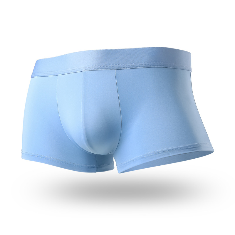 Factory direct men's underwear men's boxer shorts Ice Silk ultra-thin breathable mid-waist youth boxer shorts head