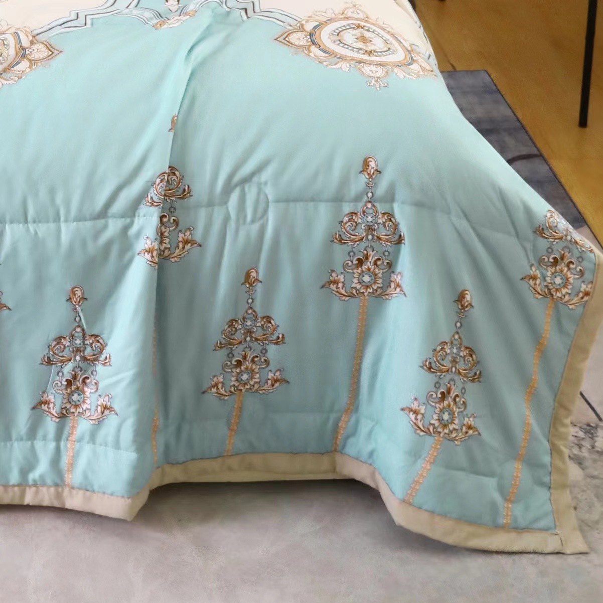Factory Direct supply new machine wash washing printing single double summer quilt air conditioning quilt summer cool quilt source factory