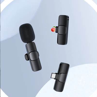 K8 Wireless Tie Clip Mai K9 One-to-Two Wireless Microphone Video Shooting Mobile Phone Live Recording Radio Microphone