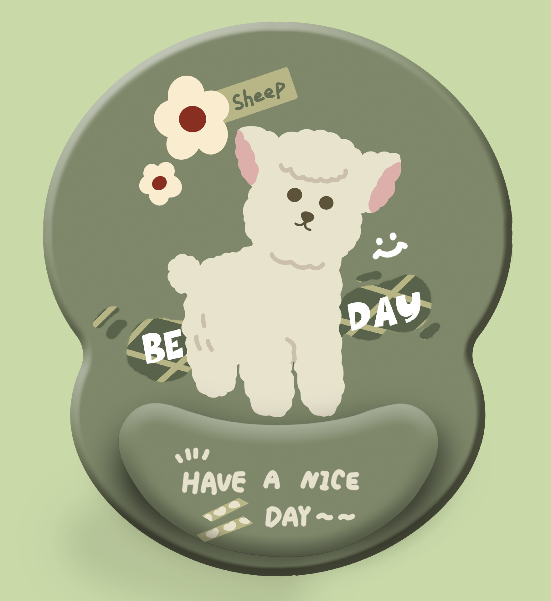 Original cute mouse pad wristband Amazon smooth cute wrist pad 3d silicone wristband ins Wind cushion