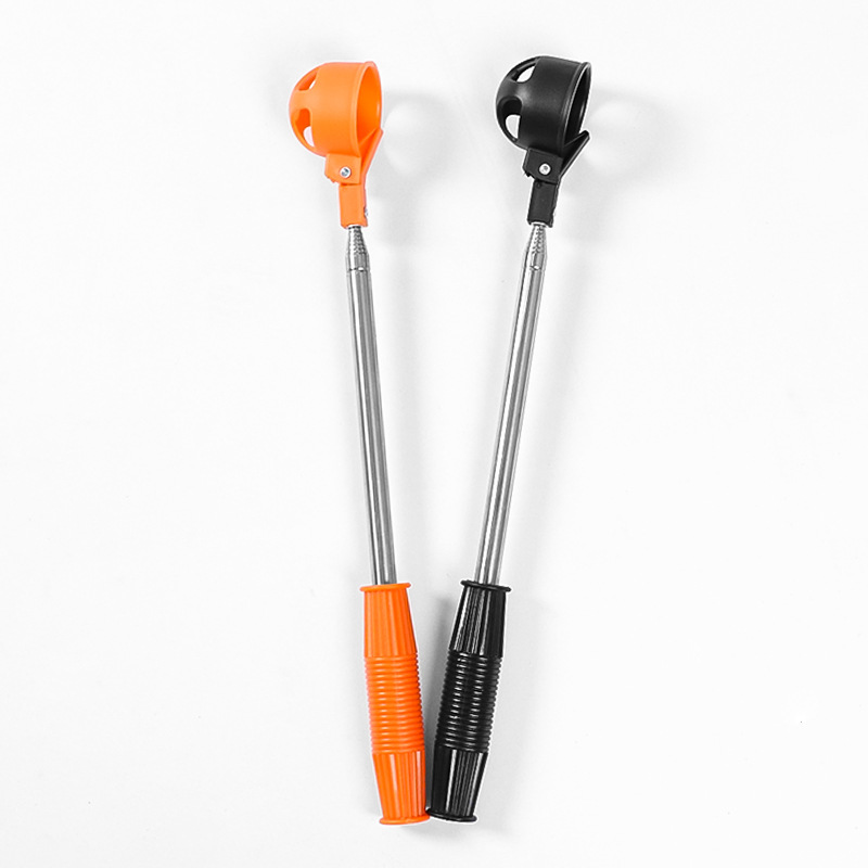 Manufacturer popular golf ball fishing device Portable Mini Retractable stainless steel ultra-light ball picking club ball picking device