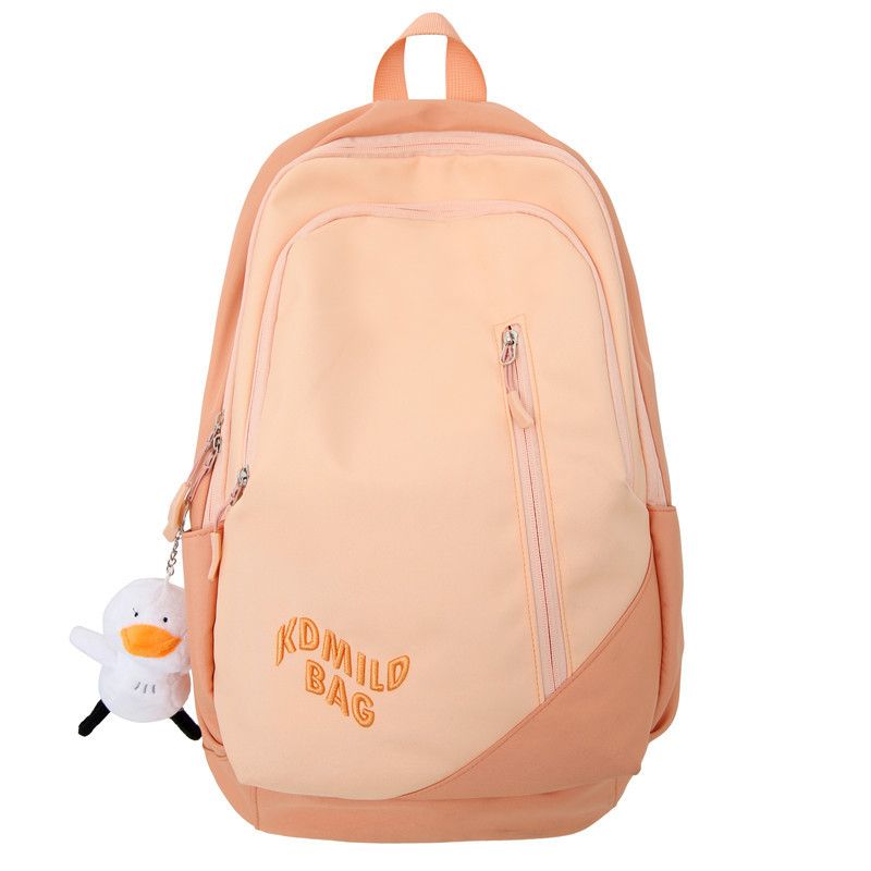 Hot new student schoolbag Korean fashion Harajuku style couple backpack large capacity lightweight burden reduction backpack wholesale