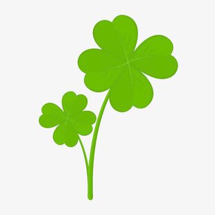 Cup brush lucky grass four-leaf clover