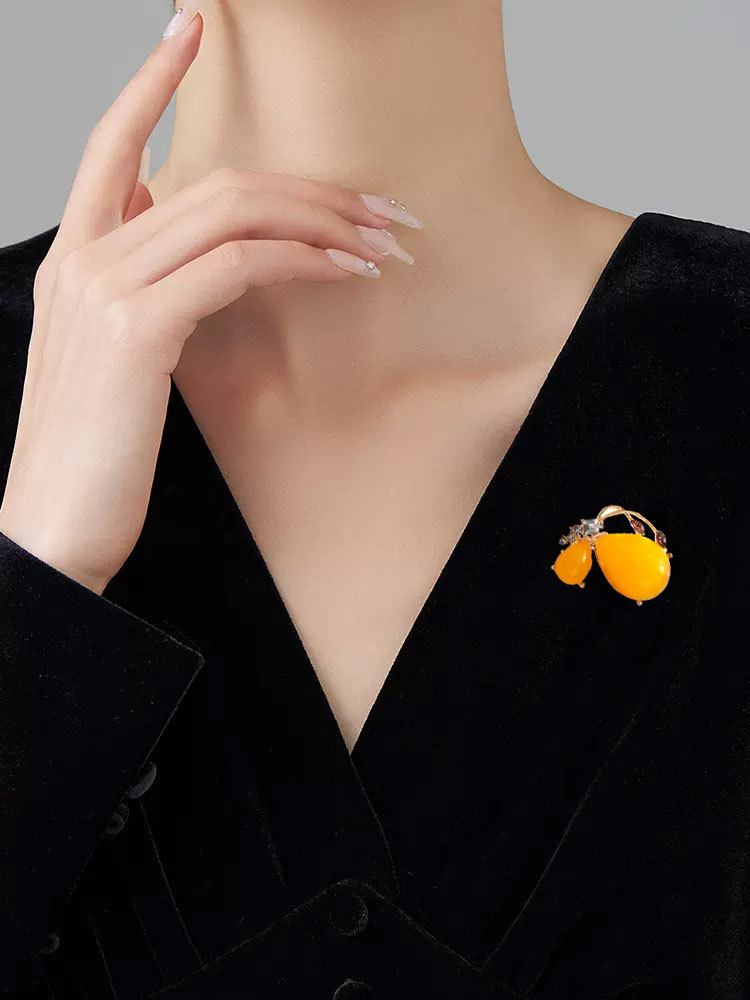 Chinese style butterfly brooch female high-end fashion exquisite luxury personality temperament elegant pin coat cardigan chest flower 