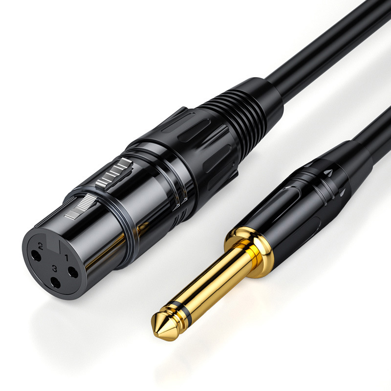 6.5 to Canon mother audio cable 6.35 big two-core XLR balanced microphone microphone mixer speaker audio cable