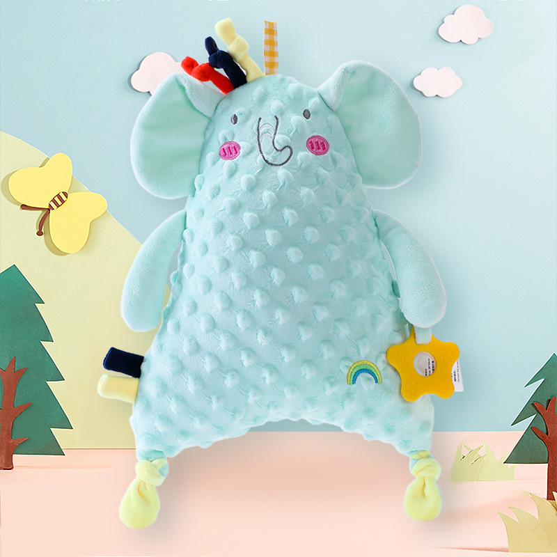 Factory direct baby soothing doll cushion towel baby sleep plush hand doll toy baby can sleep at the entrance