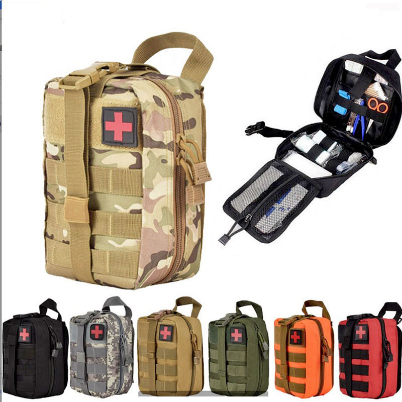 Tactical first aid bag portable emergency medical bag accessory bag molle hanging bag riding mountaineering mobile phone bag Leisure