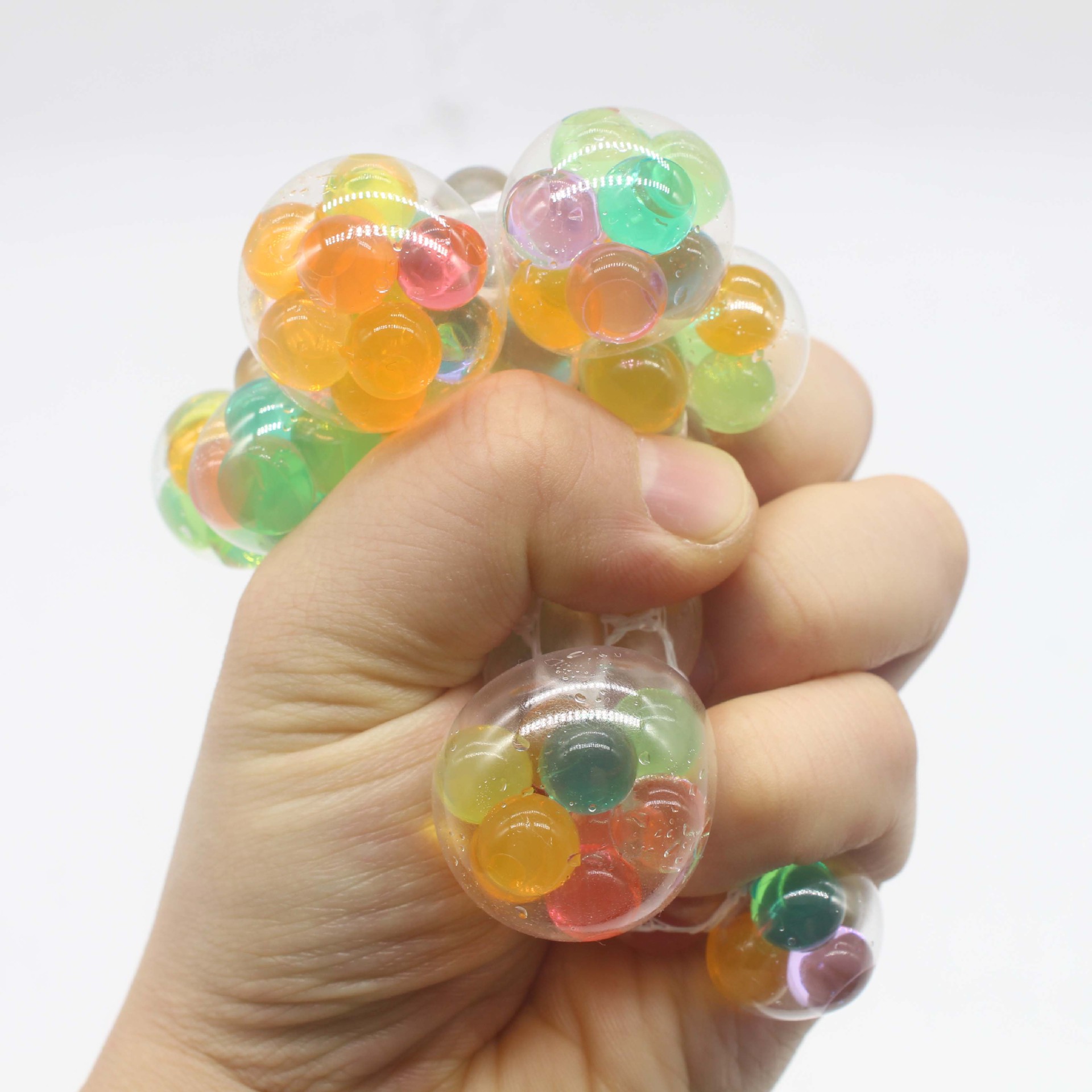 Color Crystal Grape Ball New Strange Venting Grape Ball Tricky Decompression Toy Hand Kneading Grape Ball Spot