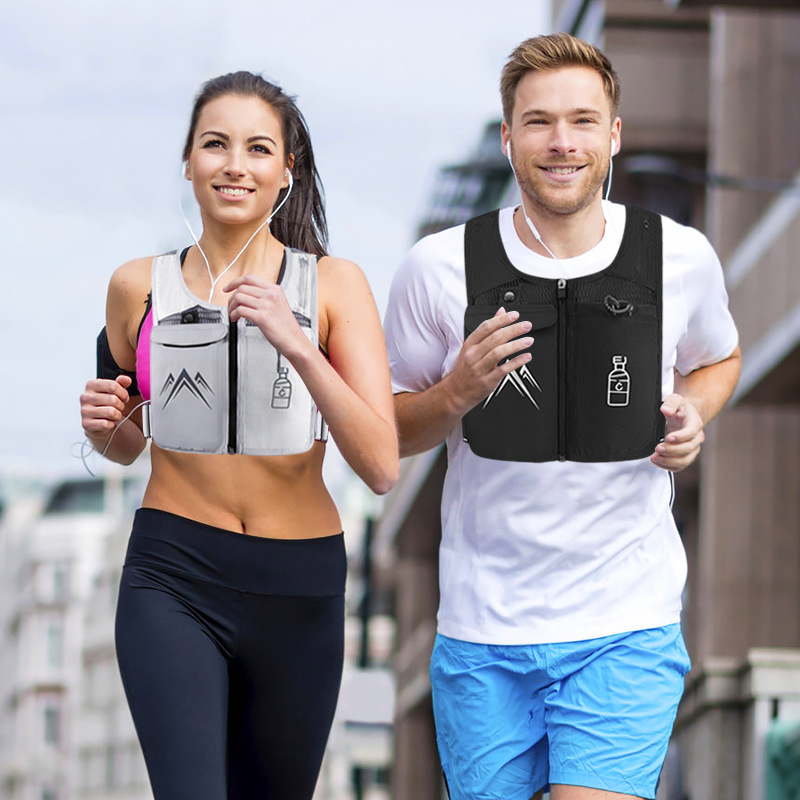 New Running Vest Wearing Vest Mobile Phone Bag Touch Screen Unisex Outdoor Hiking Hiking Kettle Bag