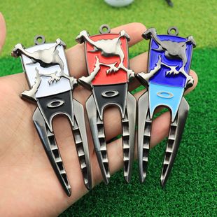 Spot Golf green fork Creative Metal Dinosaur Golf green fork Golf Supplies